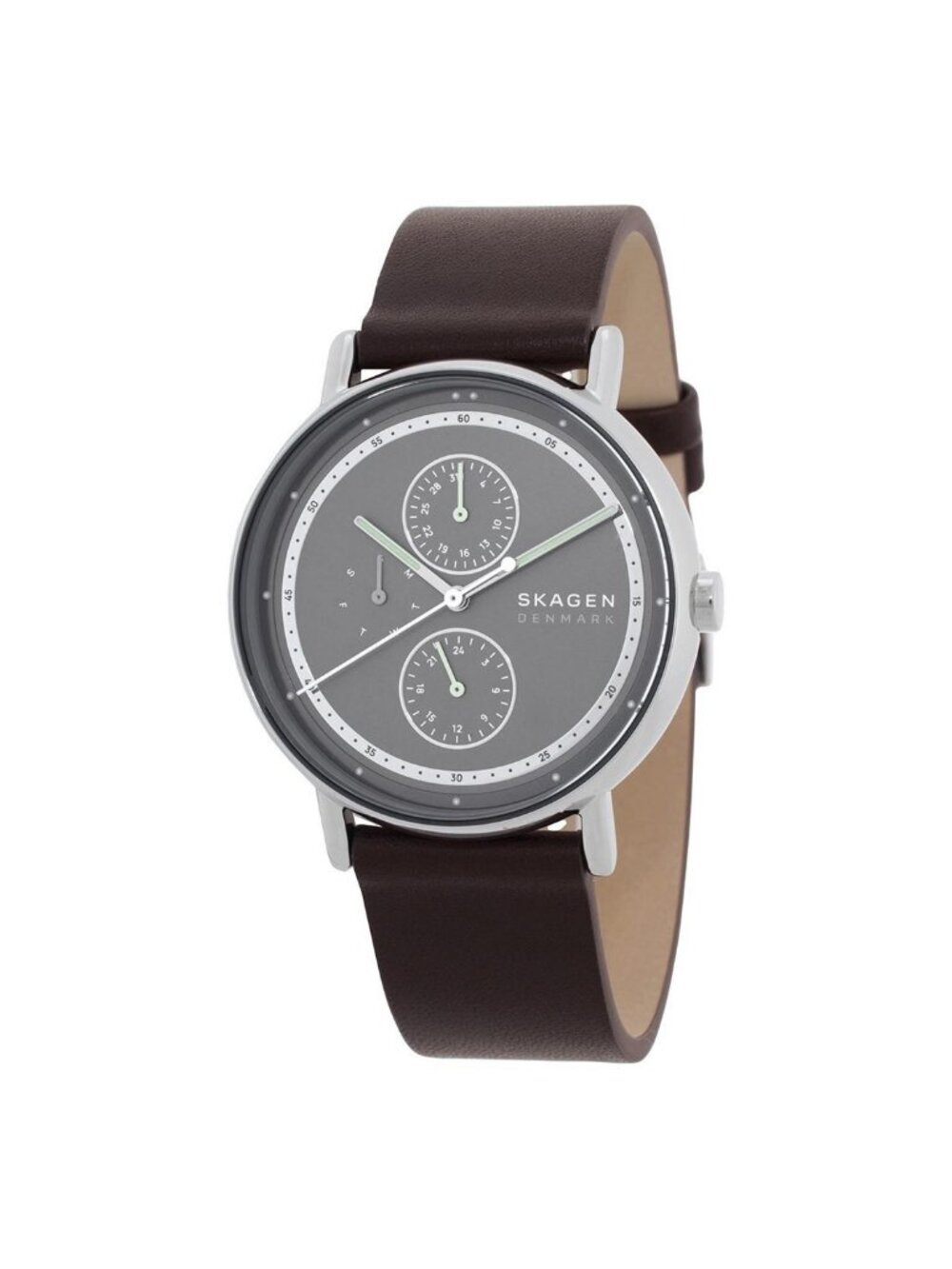 NWT Skagen Signatur Multifunction Quartz Grey Dial Men's Watch